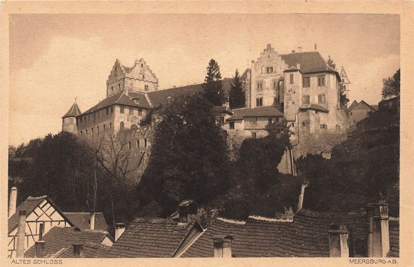 AK Meersburg (88709), Altes Schloss, n. gelaufen