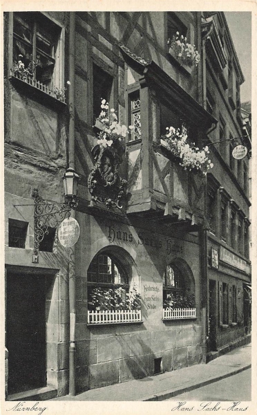 AK Nürnberg (83435),Hans Saschs Haus, n. gelaufen