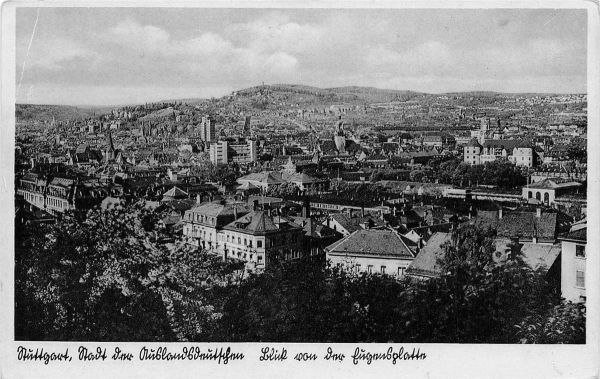 AK Stuttgart (70173) Friedrich-Ebert-Brücke, n. gelaufen