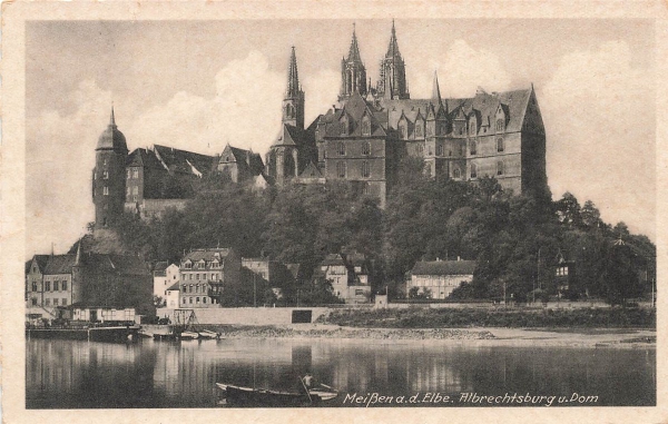 AK Meißen (01662), Albrechtsburg u. Dom, n. gelaufen