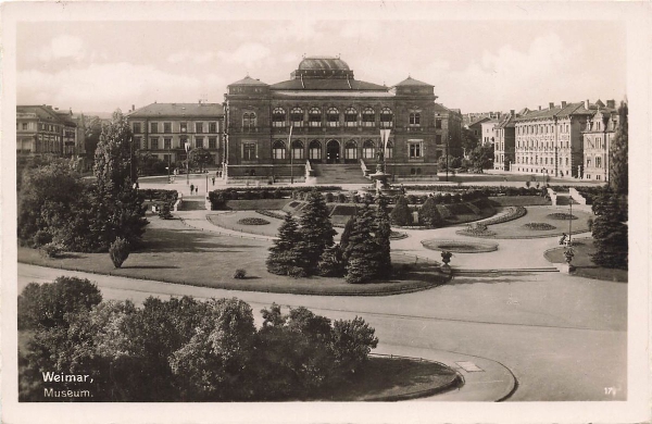 AK Weimar (99423), Museum, n. gelaufen