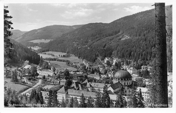 AK St. Blasien (79837), Sicht vom Holzberg, n. gelaufen