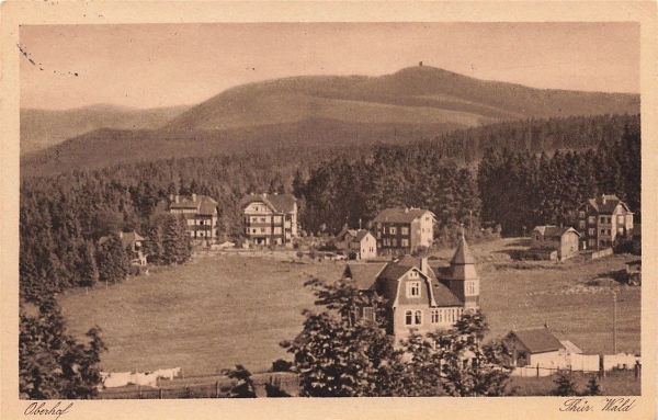 AK Oberhof (98559), Hohenluftkurort Oberhof, gelaufen 28.07.1925