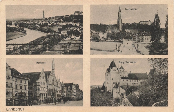 AK Landshut (84028), Mehrbildkarte, n. gelaufen