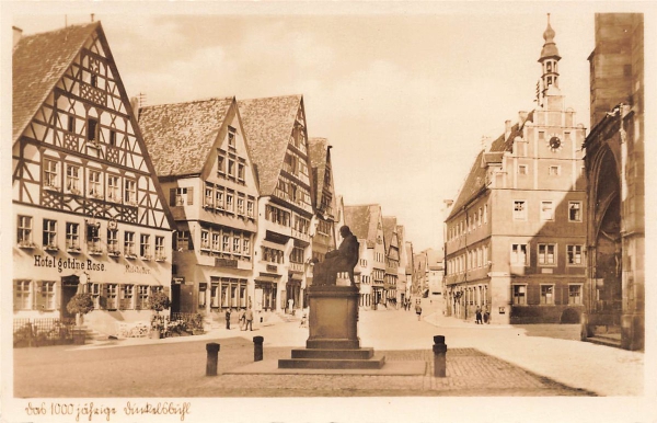 AK Dinkelsbühl (91550), Marktplatz, n. gelaufen