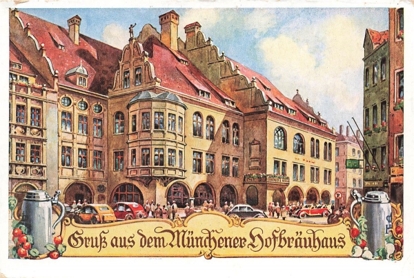 AK München (80331), Gruß aus dem Hofbrauhaus, n. gelaufen