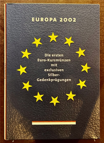 KMS - Luxemburg 2002 - KMS-Satz, "Die ersten Euromünzen", ("ungeöffnet")