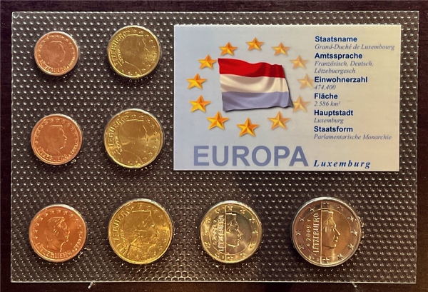 KMS - Luxemburg 2009 - EURO-Motivsatz - ("auf Folie verschweißt")
