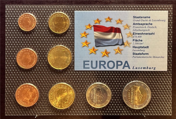 KMS - Luxemburg 2006 - EURO-Motivsatz - ("auf Folie verschweißt")