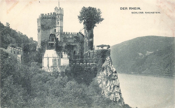 AK Trechtingshausen (55413), Schloss Rheinstein, n. gelaufen