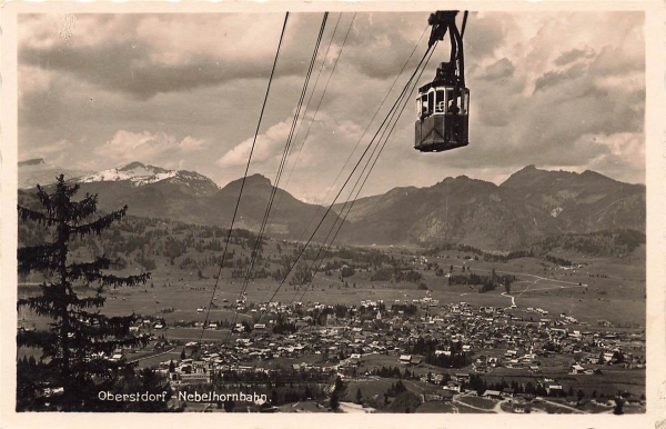AK Obersdorf (57234), Nebelhornbahn, n.  gelaufen