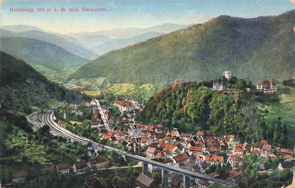 AK Hornberg (78132), Bad Schwarzwald, n.  gelaufen