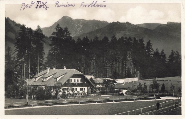 AK Bad Tölz (83646), Pension & Restaurant Forsthaus, n. gelaufen