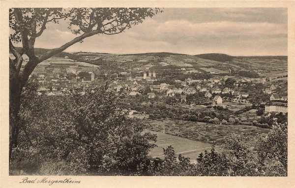AK Bad Mergentheim (97980), n. gelaufen