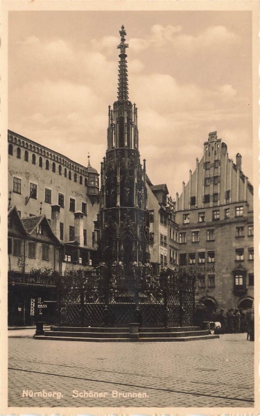 AK Nürnberg (90402), Schöner Brunnen, n. gelaufen