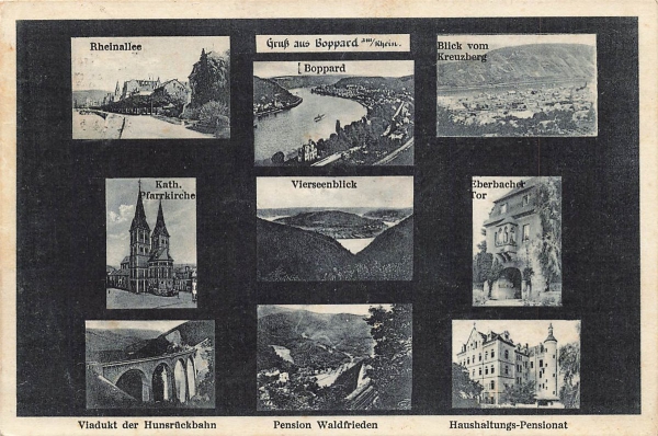 AK Boppard (56154), Mehrbildkarte , gelaufen