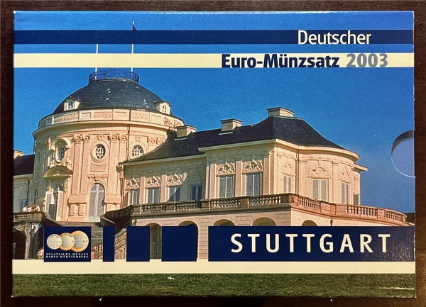 KMS - Deutschland - "EURO-Münzsatz 2003 - Stuttgart"