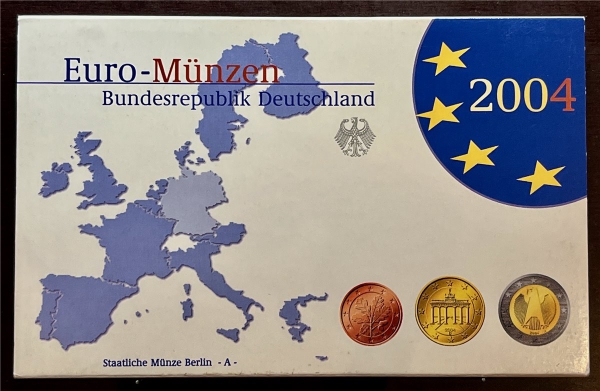 KMS - Deutschland - "Kursmünzensatz EURO 2004 - Berlin (A)"