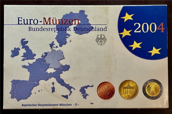 KMS - Deutschland - "Kursmünzensatz EURO 2004 - München (D)"