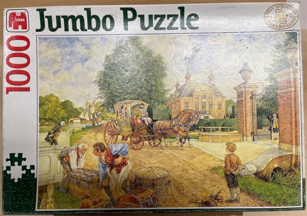 1000 Pieces Jigsaw Puzzle, JUMBO, "Ein Sommerhaus an der Vecht"