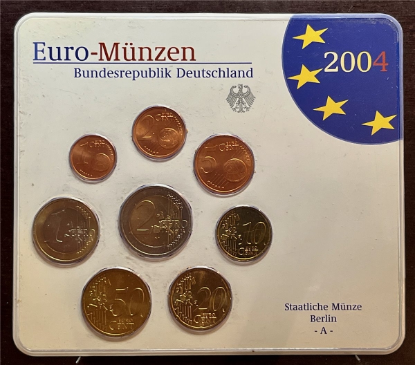 KMS - Deutschland - "EURO-Kursmünzen 2004, Berlin -A- "