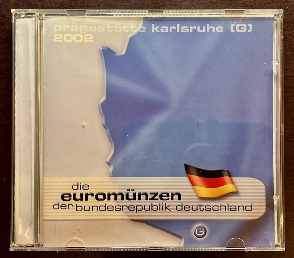 KMS - Deutschland - "Die Euromünzen 2002, Karlsruhe -G- "