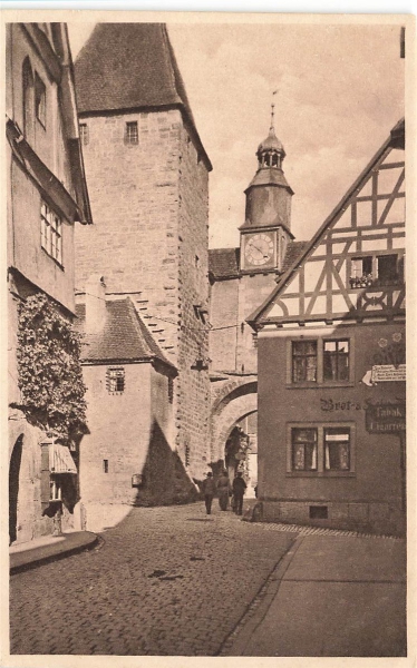 AK Rothenburg ob der Tauber (91541), Inneres Rödertor,  n. gelaufen