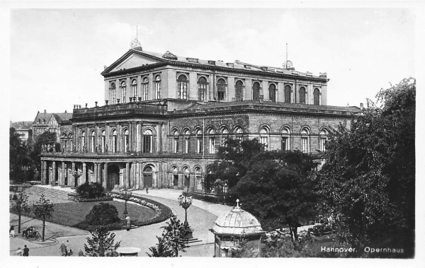 AK Hannover (30159), Opernhaus,  n. gelaufen