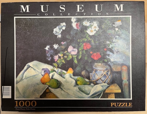 1000 Pieces Jigsaw Puzzle, UNKNOWN MANUFACTURE, "Cezanne - Stilleben mit Blumen und Früchten"