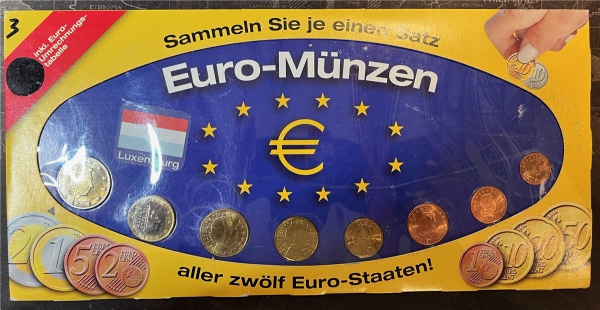 KMS - Luxemburg 2002 - KMS-Satz, "Sammelsatz", ("ungeöffnet")