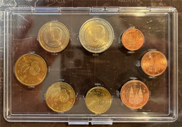 KMS - Spanien 2006 -  im Folder - EURO - Kursmünzen (org.verpakt)