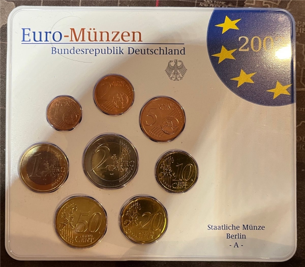 KMS - Deutschland - "EURO-Kursmünzen 2002, Karlsruhe  -G- "