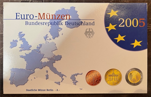KMS - Deutschland - "Kursmünzensatz EURO 2005 - Berlin -A-"