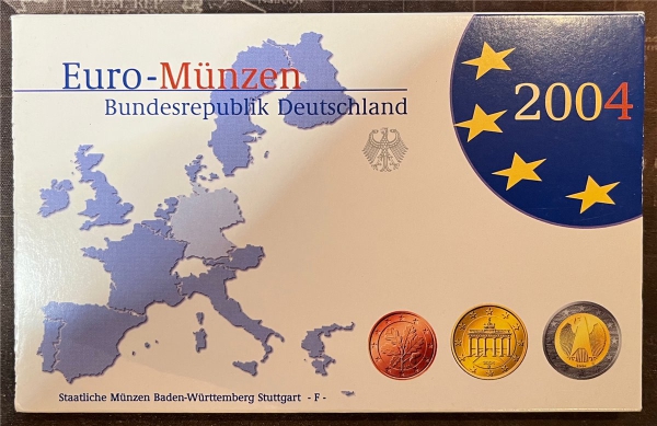 KMS - Deutschland - "Kursmünzensatz EURO 2004 - Stuttgart -F-"