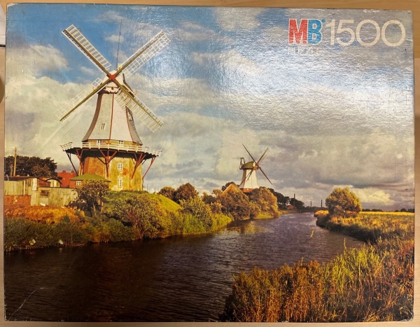 1500 Pieces Jigsaw Puzzle, MB-Puzzle, "Windmühlen"