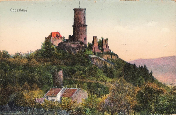 AK Godesburg (53173), Blick auf die Burg, n.gelaufen
