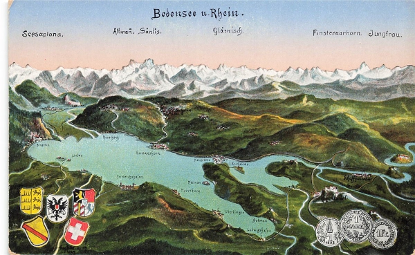 AK Mainau (78462), Bodensee u. Rhein., n. gelaufen