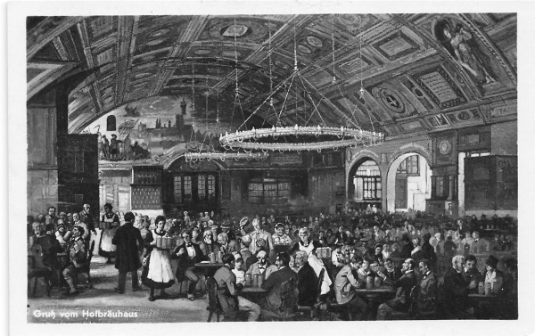 AK München (23552), Gruß vom Hofbräuhaus, n. gelaufen