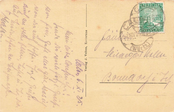 AK Hirsau (75365), Hirsau im Nagoldtal, gelaufen 07.11.1925