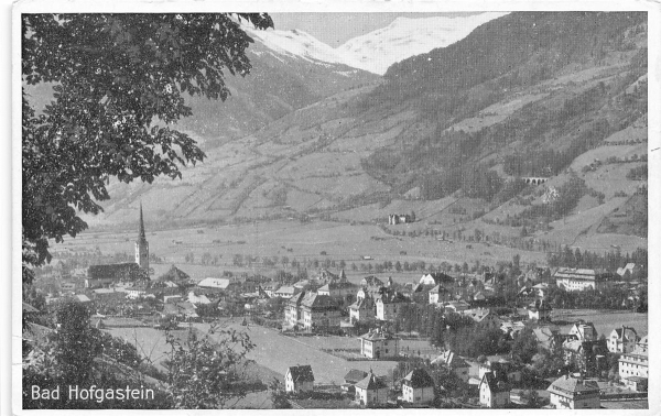 AK Bad Hofgastein (A-5630), Ortsansicht, gelaufen
