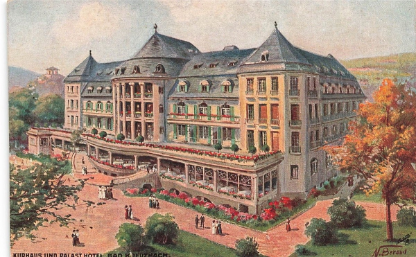 AK Bad Kreuznach (55543), Kurhaus und Palast-Hotel, n. gelaufen