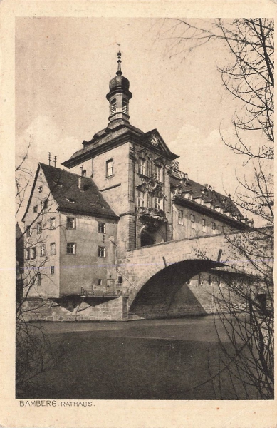 AK Bamberg (96047), Bamberg - Rathaus, n. gelaufen