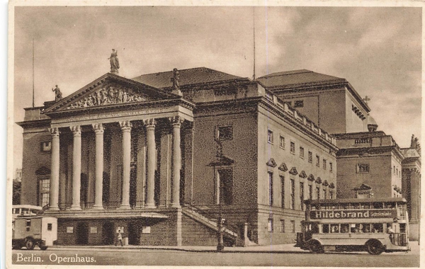 AK Berlin (10115), Opernhaus, n. gelaufen