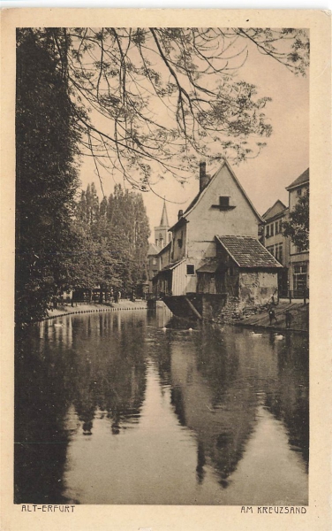 AK Erfurt (99084), Am Kreuzsand, n. gelaufen