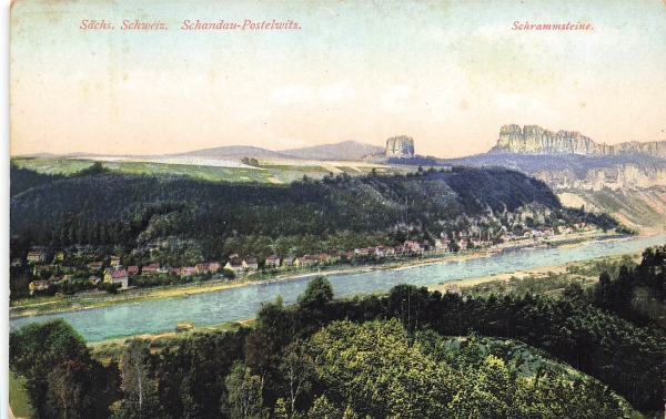AK Postelwitz (01814), Schandau - Schrammsteine, n. gelaufen