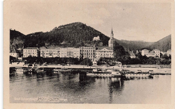 AK Bad Schandau (01812), Elbsandsteingebirge, n. gelaufen