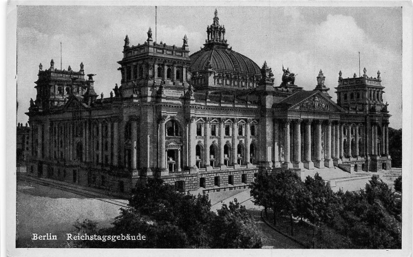 AK Berlin (10115), Reichstagsgebäude, n. gelaufen