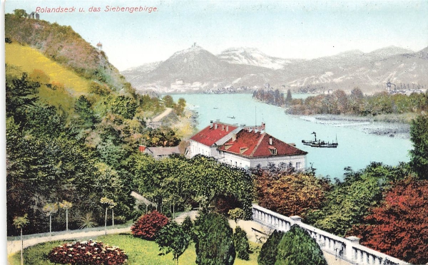 AK Oberwinter (53424), Rolandseck u.d. Siebengebirge, n.gelaufen