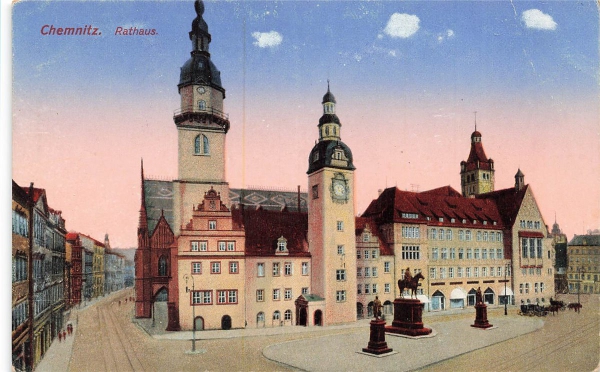 AK Chemnitz (09111), Rathaus, n.gelaufen