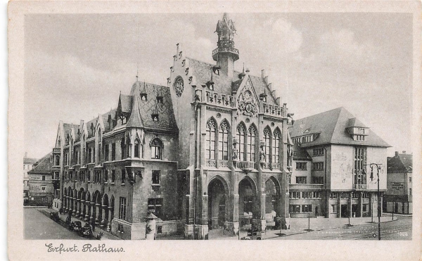 AK Erfurt (99084), Rathaus, n.gelaufen